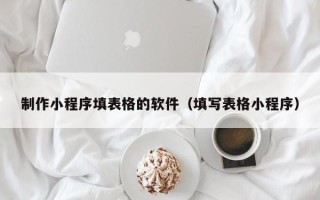 赣州制作小程序填表格的软件（填写表格小程序）